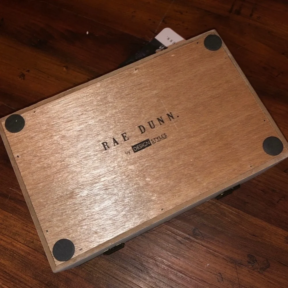 Rae Dunn “JEWELRY” Wooden Jewelry Box - NEW WITH TAGS